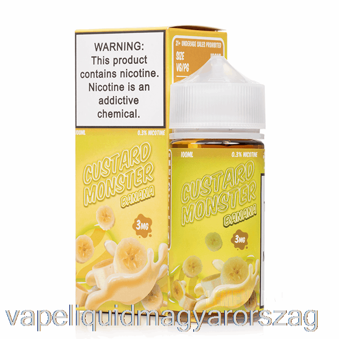 Banán - Pudingszörny - 100 Ml 3 Mg-os Vape Toll